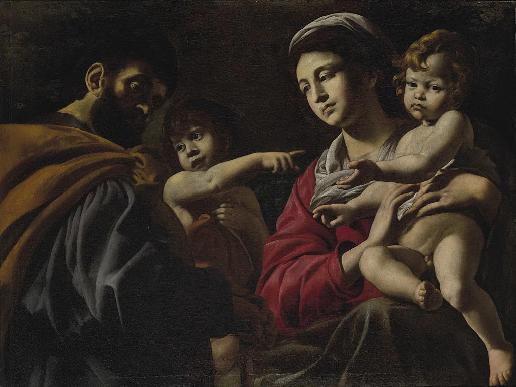 Sacra Famiglia con Giovannino